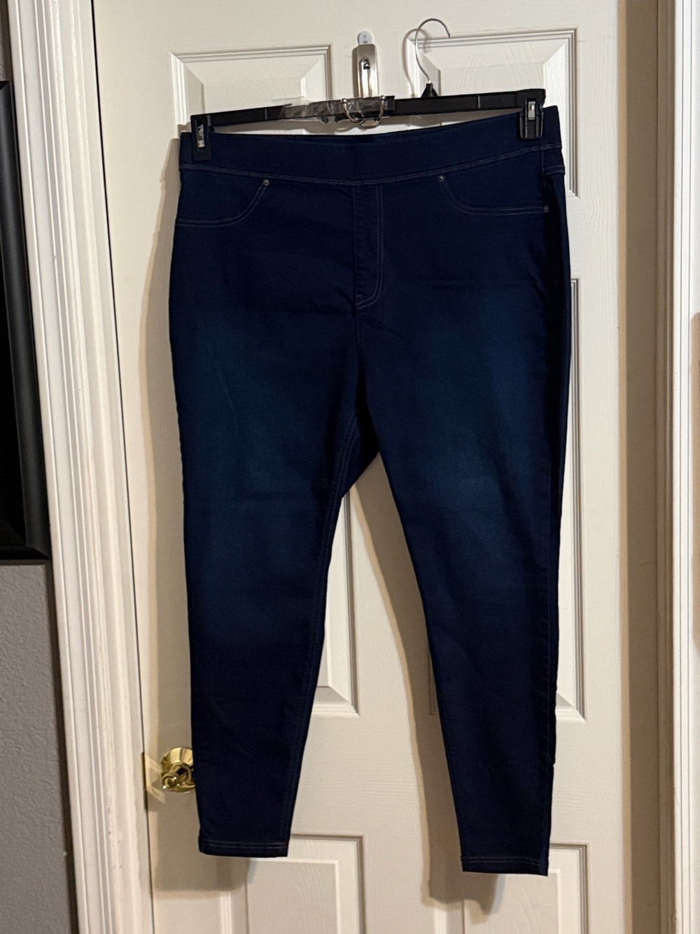Terra & Sky 18W Short Dark Navy Blue Stretch Jeggings / Skinny Jeans 1X